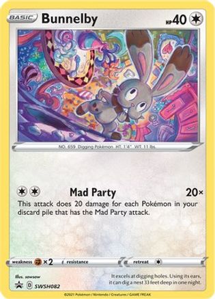 Bunnelby - SWSH082 SWSH082/307 - SWSH Sword & Shield Promo Cards Holofoil