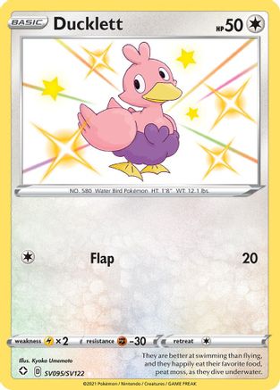 Ducklett SV095/122 - Shining Fates Shiny Vault Holofoil