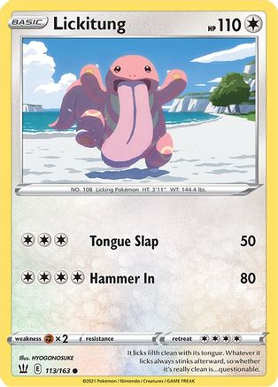 Lickitung 113/163 - Battle Styles Reverse Holofoil