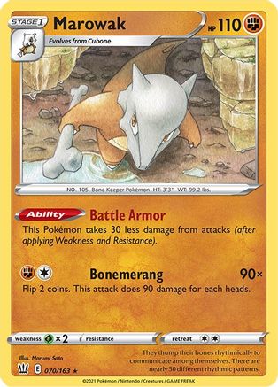 Marowak 70/163 - Battle Styles Reverse Holofoil