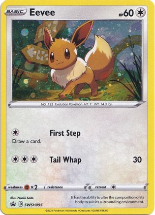 Eevee - SWSH095 SWSH095/307 - SWSH Sword & Shield Promo Cards Holofoil