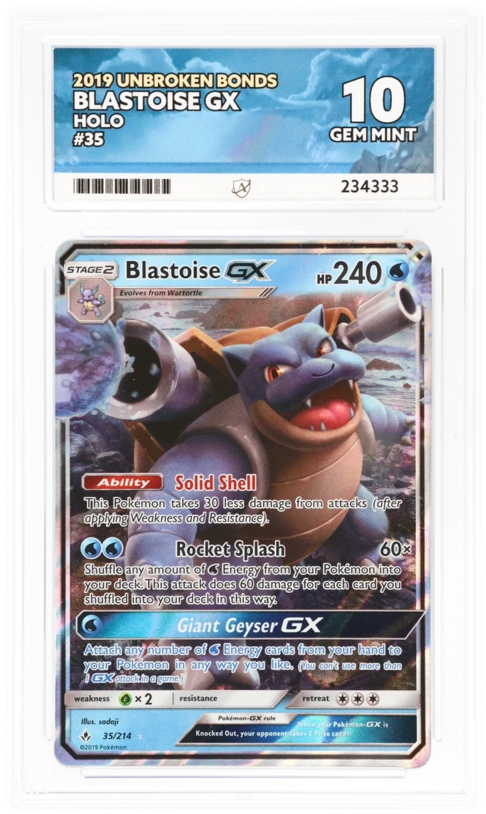 ACE 10 - Blastoise GX - 35/214 - Unbroken Bonds - Pokemon