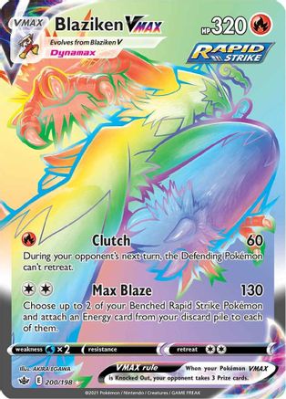 Blaziken VMAX (Secret) 200/198 - SWSH06 Chilling Reign Holofoil