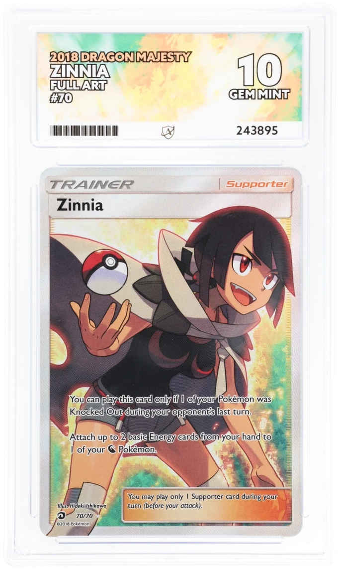 ACE 10 - Zinnia - 70/70 - Dragon Majesty - Pokemon