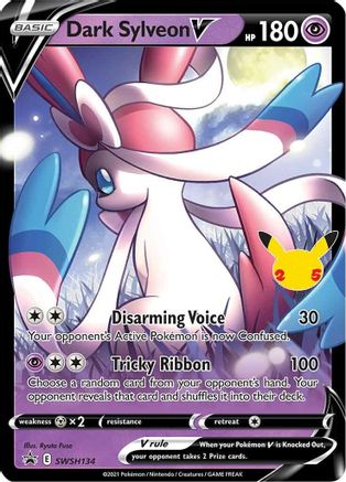 Dark Sylveon V - SWSH134 SWSH134/307 - SWSH Sword & Shield Promo Cards Holofoil
