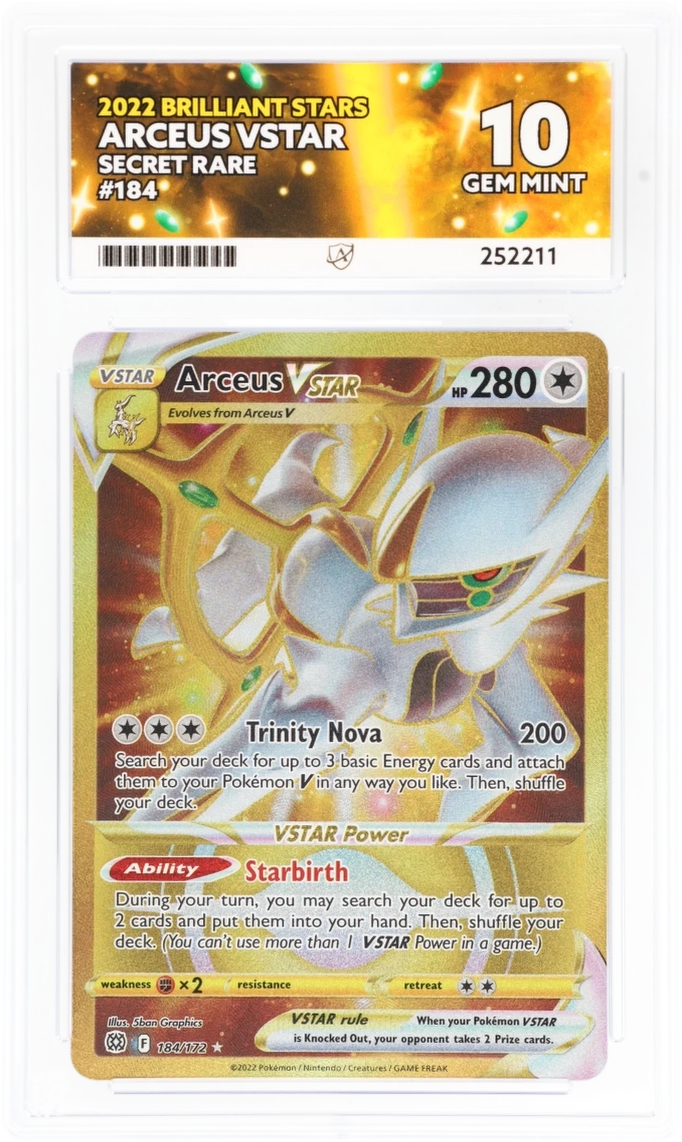 ACE 10 - Arceus VSTAR - 184/172 - Brilliant Stars - Pokemon