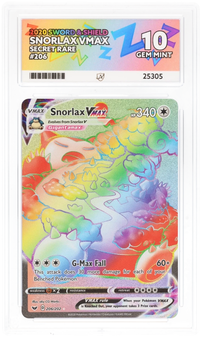 ACE 10 - Snorlax VMAX - 206/202 - Sword & Shield - Pokemon