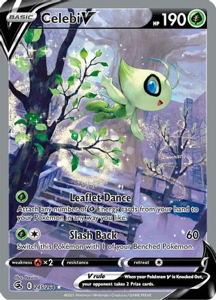Celebi V (Alternate Full Art) 245/264 - SWSH08 Fusion Strike Holofoil