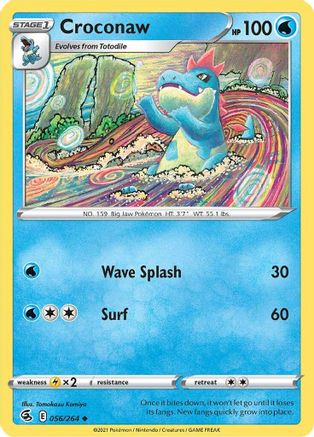 Croconaw 56/264 - SWSH08 Fusion Strike Reverse Holofoil