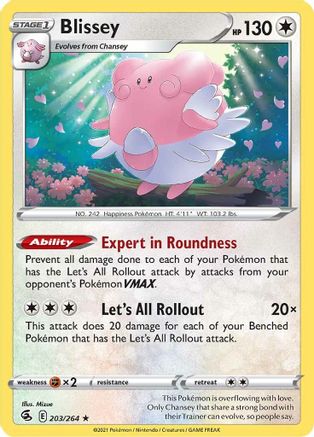 Blissey 203/264 - SWSH08 Fusion Strike Reverse Holofoil