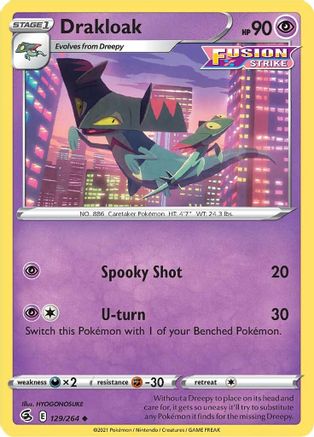 Drakloak 129/264 - SWSH08 Fusion Strike Reverse Holofoil
