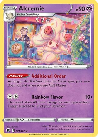 Alcremie 71/172 - SWSH09 Brilliant Stars Reverse Holofoil