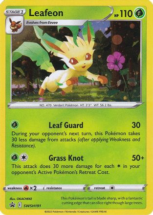 Leafeon SWSH191/307 - SWSH Black Star Promos Holofoil