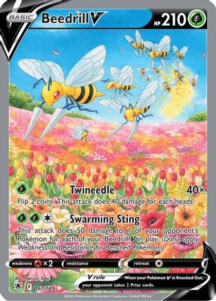 Beedrill V (Alternate Full Art) 161/189 - SWSH10 Astral Radiance Holofoil