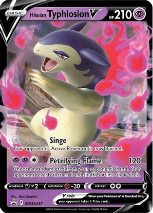Hisuian Typhlosion V SWSH237/307 - SWSH Black Star Promos Holofoil