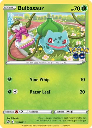 Bulbasaur - SWSH231 SWSH231/307 - SWSH Sword & Shield Promo Cards Holofoil