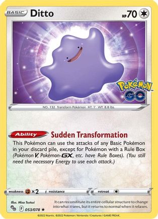 Ditto 53/78 - Pokemon GO Holofoil