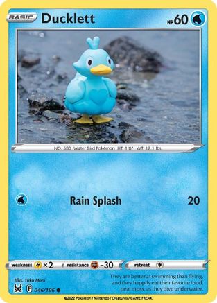 Ducklett 46/196 - SWSH11 Lost Origin Reverse Holofoil