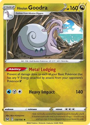 Hisuian Goodra 134/196 - Lost Origin Holofoil
