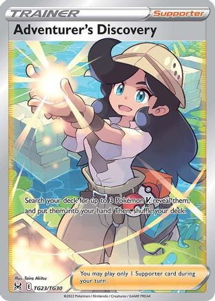 Adventurer's Discovery TG23/30 - SWSH11 Lost Origin Trainer Gallery Holofoil