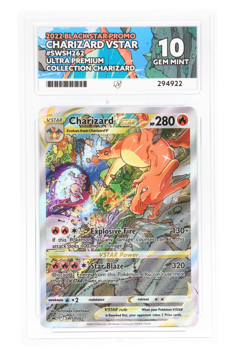 2 black star pokemon card Charizard VSTAR SWSH262 - ACE 10