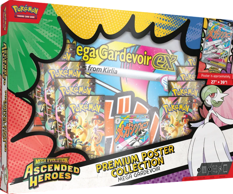 Ascended Heroes Premium Poster Collection Mega Gardevoir EX