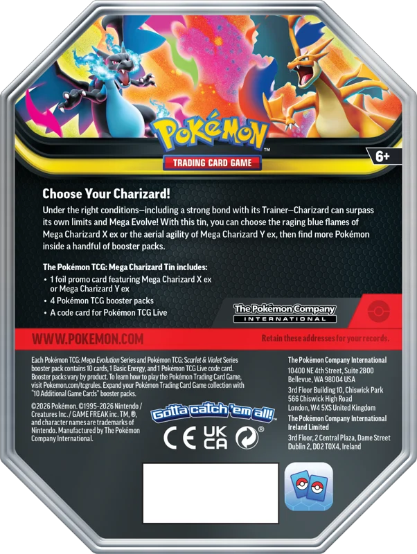 Mega Charizard X EX Gift Tin