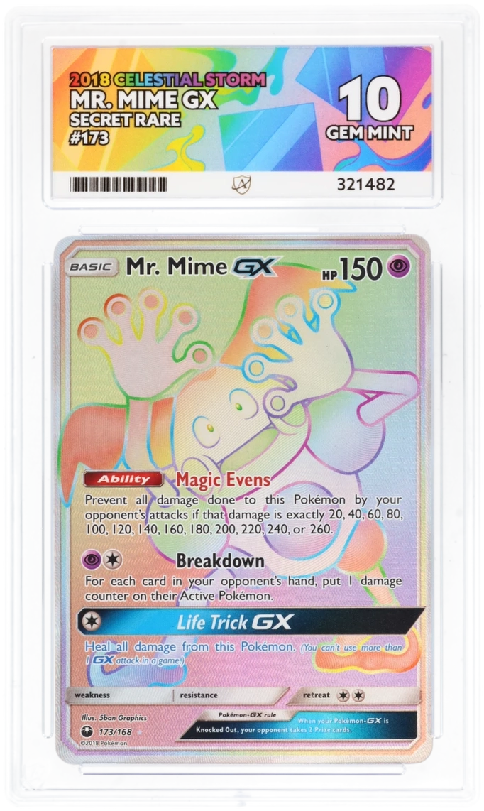 ACE 10 - Mr. Mime GX - 173/168 - Celestial Storm - Pokemon