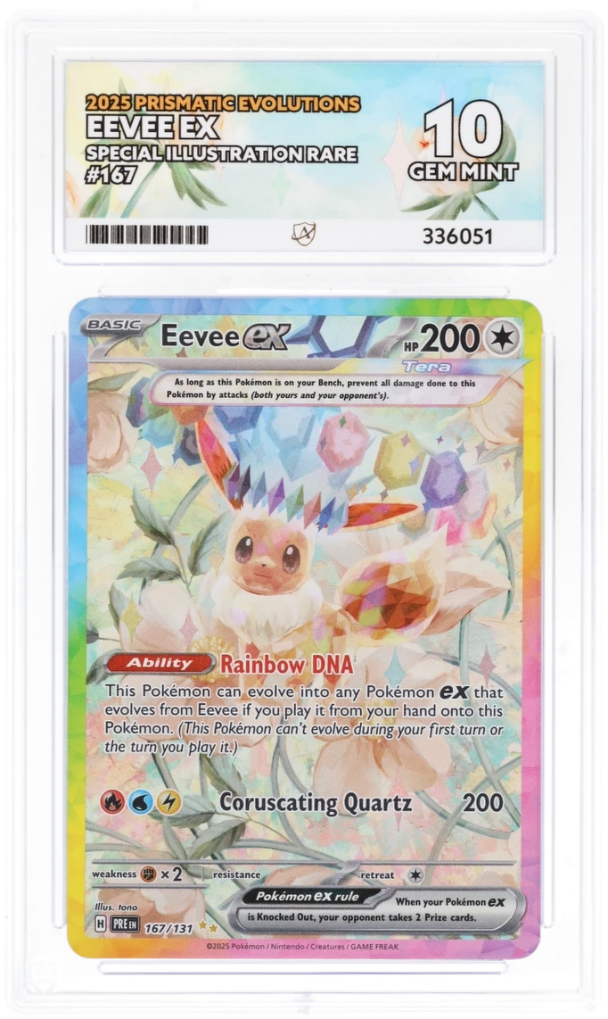Eevee ex 167/131 - Ace 10 - Prismatic Evolutions PokeRand Eevee ex 167/131 - Ace 10 - Prismatic Evolutions PokeRand