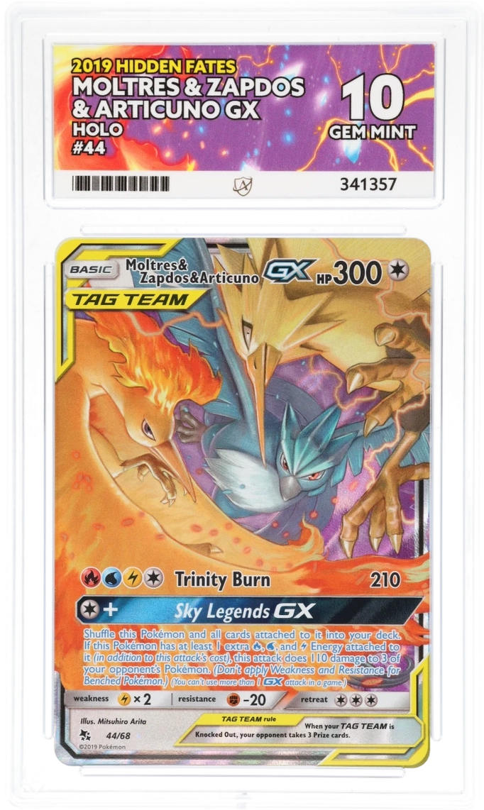 Moltres & Zapdos & Articuno GX 44 - Ace 10 - Hidden Fates