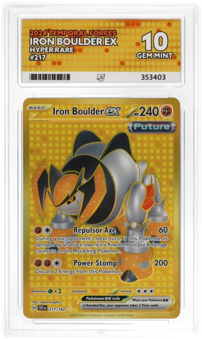 Iron Boulder ex 217/162 - Ace 10 - Temporal Forces