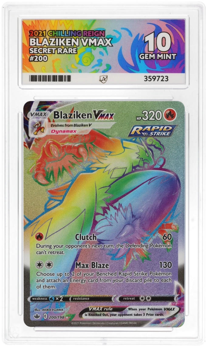 ACE 10 - Blaziken VMAX - 200/198 - Chilling Reign - Pokemon