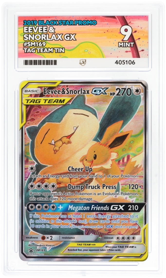 Eevee & Snorlax GX SM169 - Ace 9 - Tag Team Tin