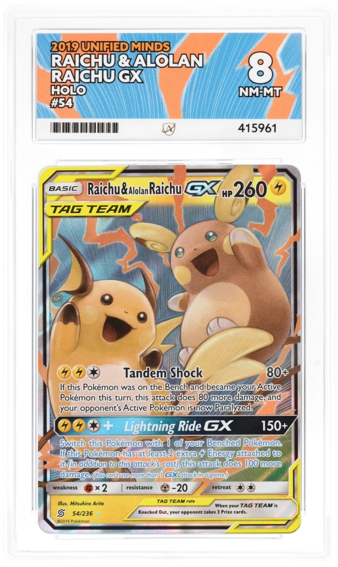 Raichu & Alolan Raichu GX 54//236 - Ace 8 - Unified Minds