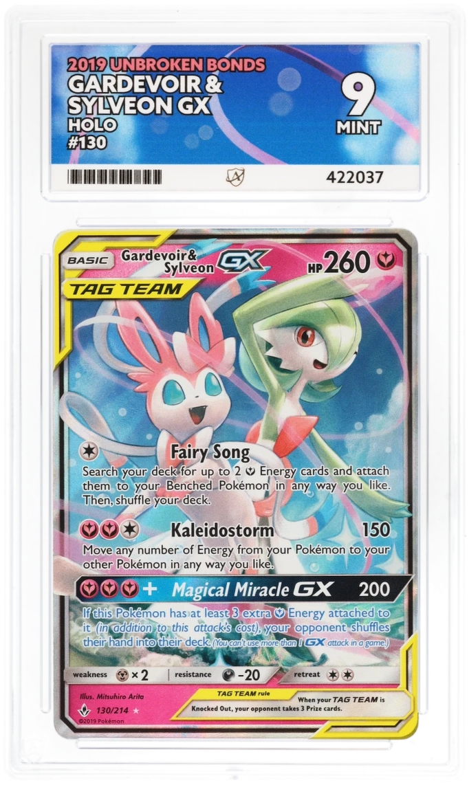 Gardevoir & Sylveon GX Holo 130/214 - Ace 9 - Unbroken Bonds
