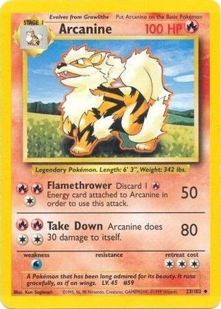 Arcanine 23/102 - Base Set