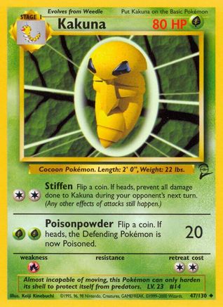 Kakuna 47/130 - Base Set 2