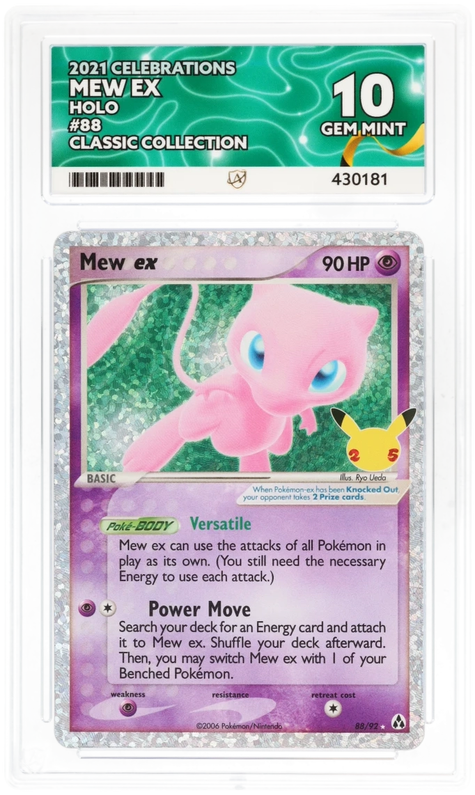 Mew EX 88/92 - Ace 10 - Celebrations
