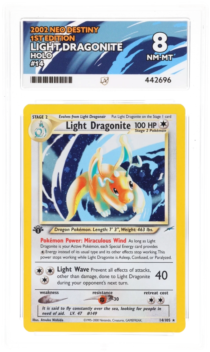 Light Dragonite Holo 14/105 - Ace 8 - 1st Edition Neo Destiny