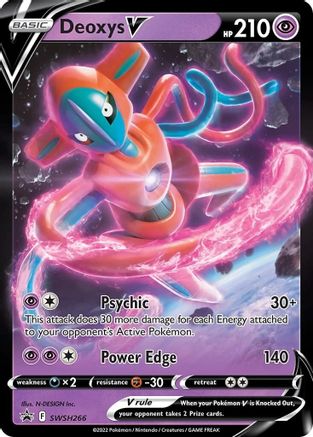 Deoxys V - SWSH266 SWSH266/307 - SWSH Sword & Shield Promo Cards Holofoil