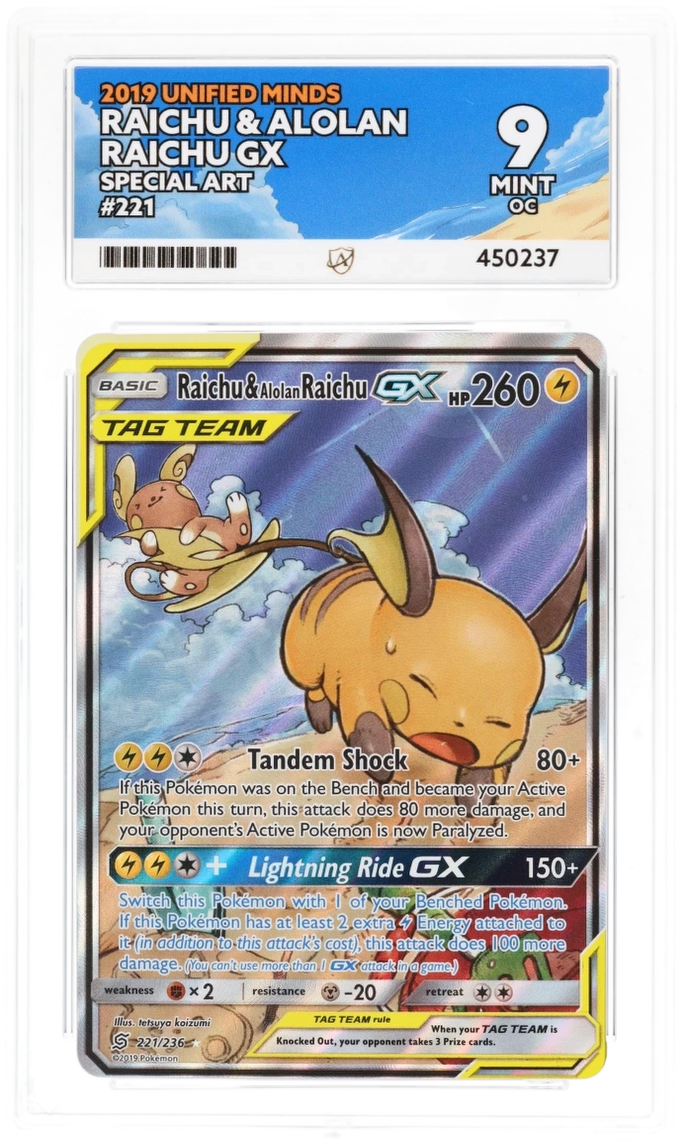 raichu pokemon card gx Raichu GX - 20/68 Ultra Rare main image 0