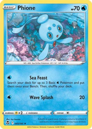 Phione 45/195 - Silver Tempest Reverse Holofoil