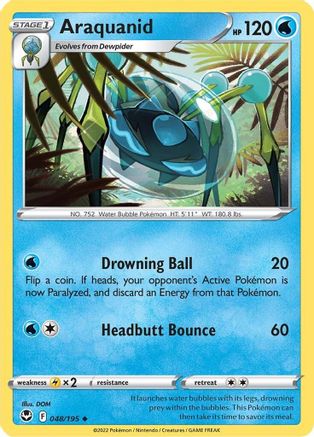 Araquanid 48/195 - SWSH12 Silver Tempest Reverse Holofoil