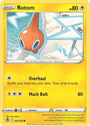 Rotom 53/195 - Silver Tempest Reverse Holofoil