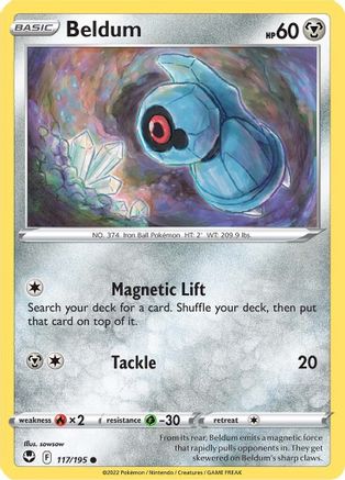 Beldum 117/195 - SWSH12 Silver Tempest Reverse Holofoil