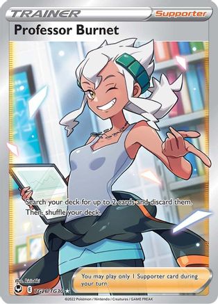 Professor Burnet TG26/30 - Silver Tempest Trainer Gallery Holofoil