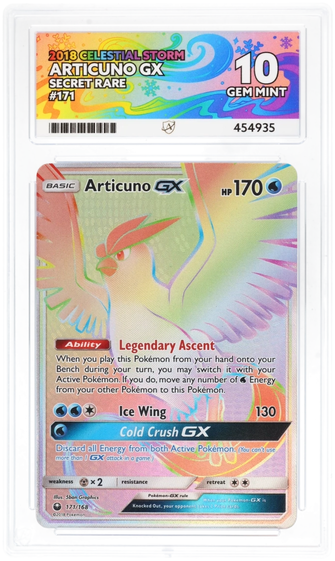 ACE 10 - Articuno GX - 171/168 - Celestial Storm - Pokemon