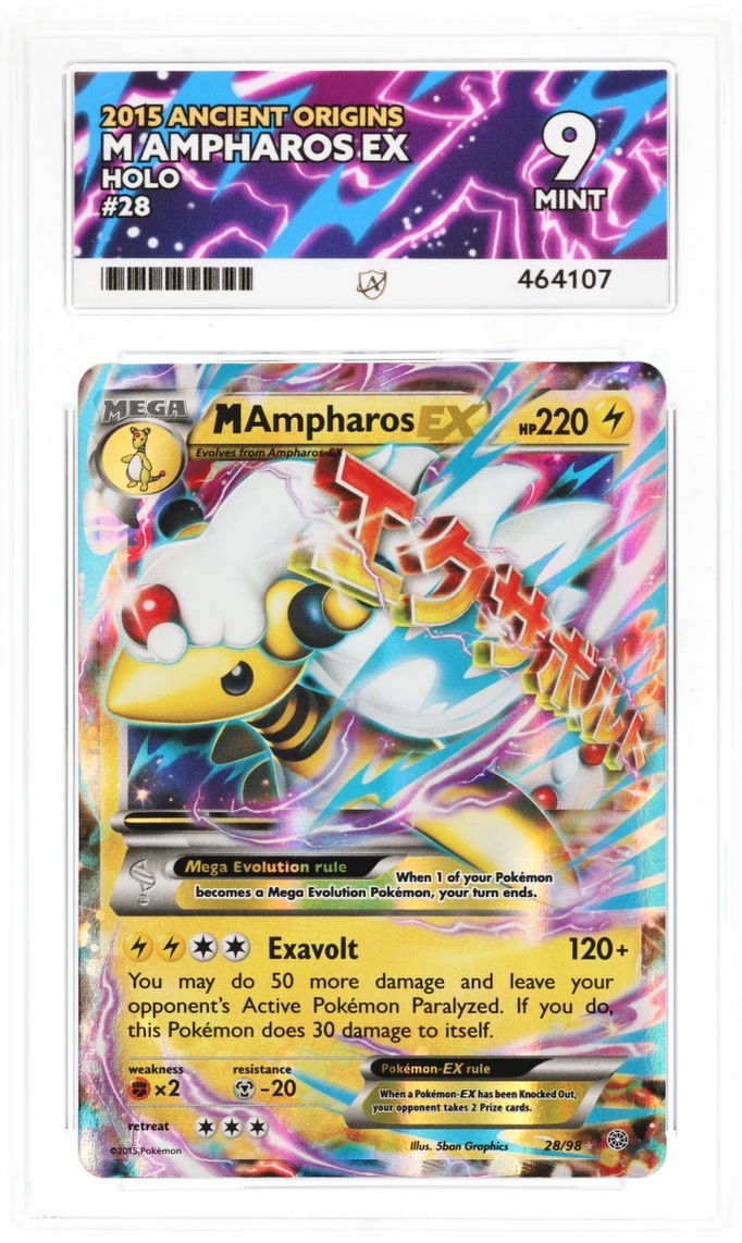 ampharos ex pokemon card ACE 9 - M Ampharos EX - 28/98