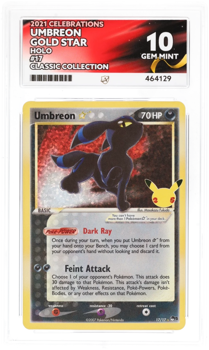 ACE 10 - Umbreon Gold Star - 17/17 - Pokemon PokeRand ACE 10 - Umbreon Gold Star - 17/17 - Pokemon PokeRand