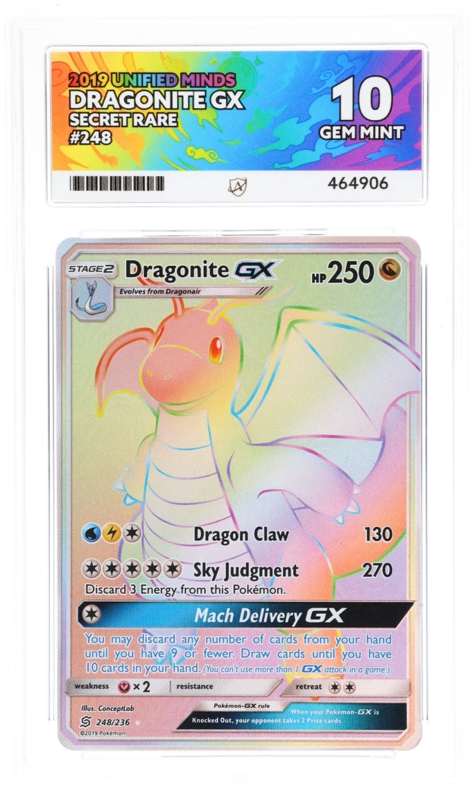 ACE 10 - Dragonite GX - 248/236 - Unified Minds - Pokemon